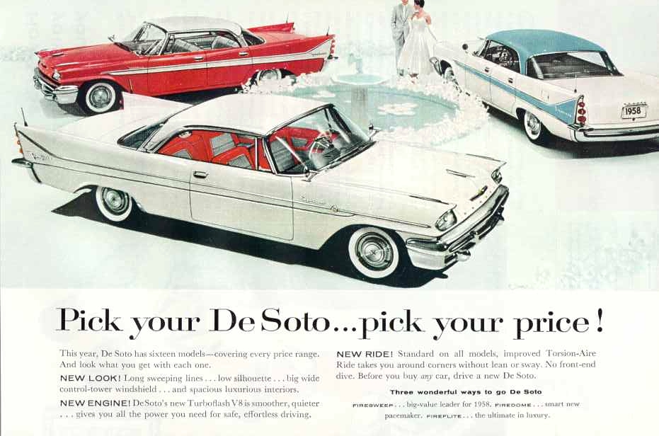 1958 DeSoto Auto Advertising